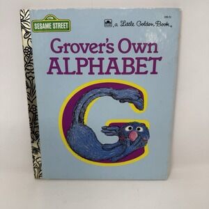 Grover's Own Alphabet (Sesame Street) by Golden Books 1978 Vintage Little Golden